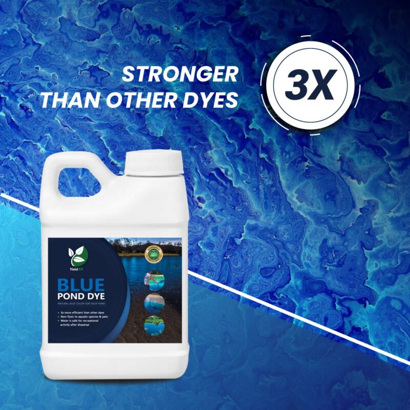 Yield RX Blue Ripple Pond Dye for Lake and Pond Concentrated Liquid Colorant